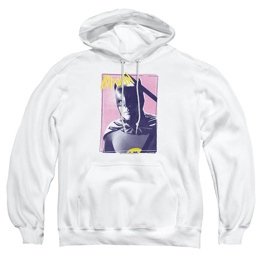 Batman Classic Tv Wayne 80S Mens Hoodie White Officially Licensed