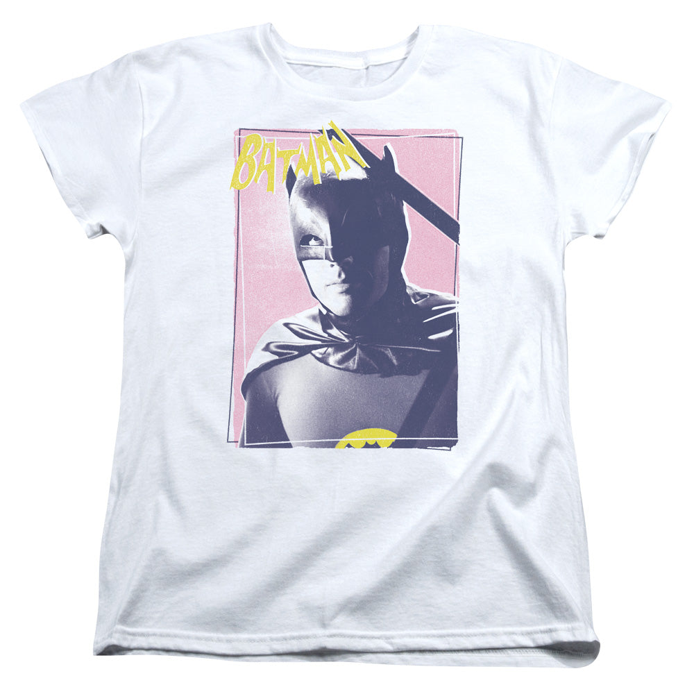 Batman Classic Tv Wayne 80s Womens T Shirt White Officially Licensed