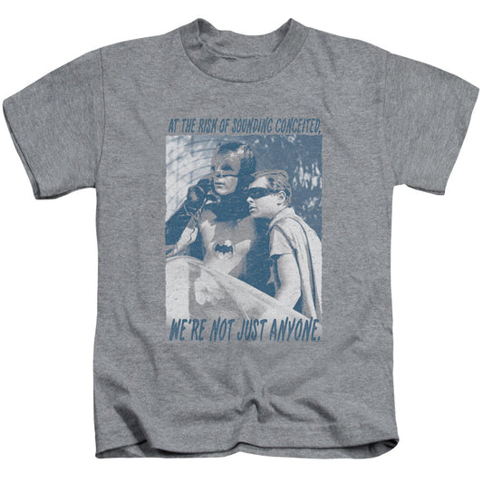 Batman Classic Tv Boogie Nights Juvenile Kids Youth T Shirt Athletic Heather Officially Licensed