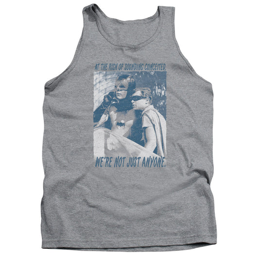 Batman Classic Tv Boogie Nights Mens Tank Top Shirt Athletic Heather Officially Licensed