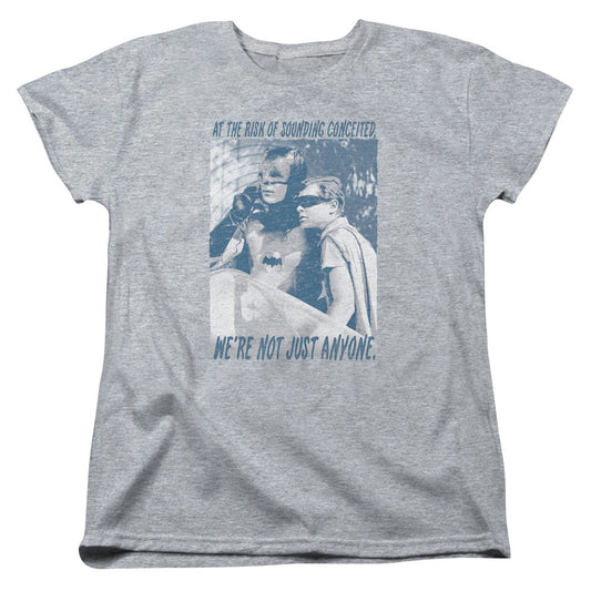 Batman Classic Tv Boogie Nights Womens T Shirt Athletic Heather Officially Licensed