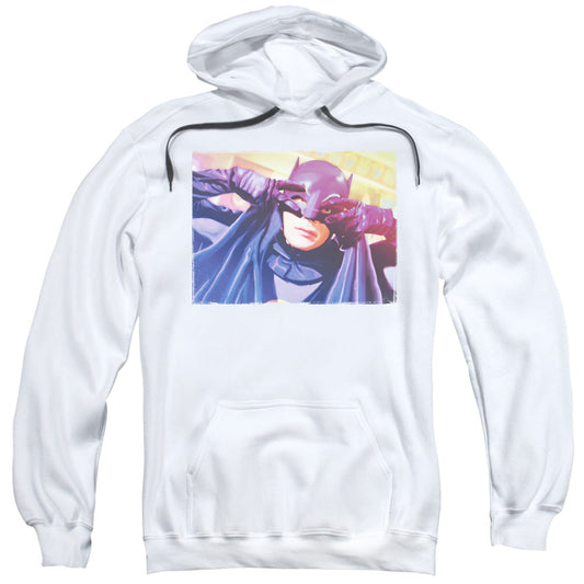 Batman Classic Tv Ooth Groove Mens Hoodie White Officially Licensed
