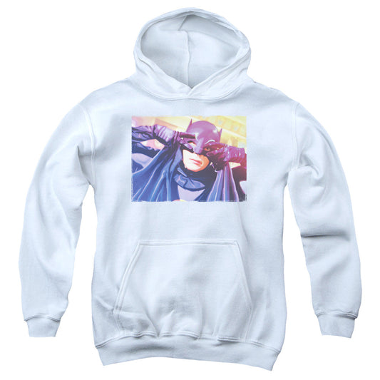 Batman Classic Tv Ooth Groove Kids Youth Hoodie White Officially Licensed