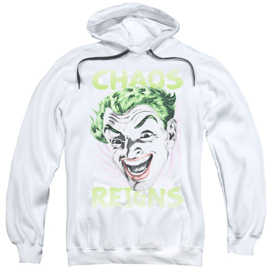 Batman Classic Tv Chaos Reigns Mens Hoodie White Officially Licensed