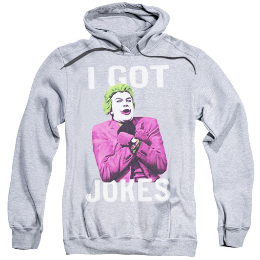 Batman Classic Tv Got Jokes Mens Hoodie Athletic Heather Officially Licensed