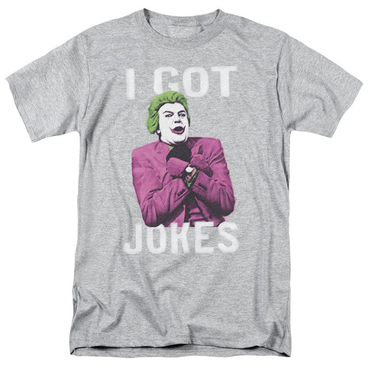 Batman Classic Tv Got Jokes Mens T Shirt Athletic Heather Officially Licensed