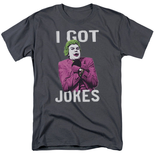 Batman Classic Tv Got Jokes Mens T Shirt Charcoal Officially Licensed