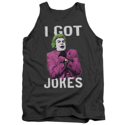 Batman Classic Tv Got Jokes Mens Tank Top Shirt Charcoal Officially Licensed