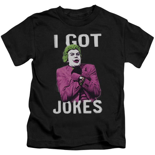 Batman Classic Tv Got Jokes Juvenile Kids Youth T Shirt Black Officially Licensed