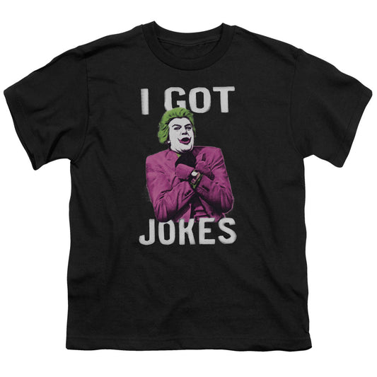 Batman Classic Tv Got Jokes Kids Youth T Shirt Black Officially Licensed