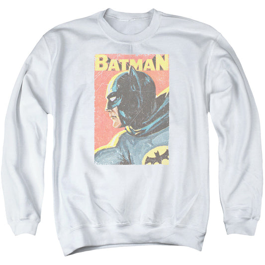 Batman Classic Tv Vintman Mens Crewneck Sweatshirt White Officially Licensed