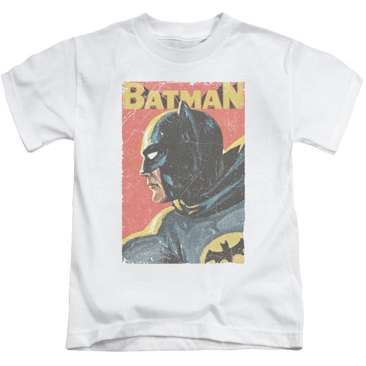 Batman Classic Tv Vintman Juvenile Kids Youth T Shirt White Officially Licensed