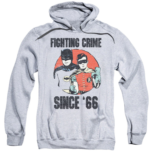 Batman Classic Tv Since 66 Mens Hoodie Athletic Heather Officially Licensed
