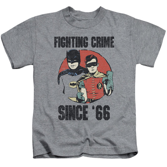 Batman Classic Tv Since 66 Juvenile Kids Youth T Shirt Athletic Heather Officially Licensed