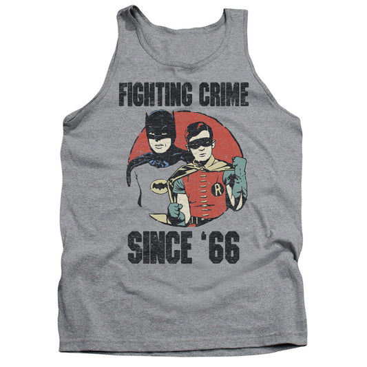 Batman Classic Tv Since 66 Mens Tank Top Shirt Athletic Heather Officially Licensed