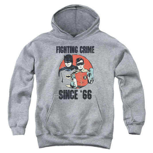 Batman Classic Tv Since 66 Kids Youth Hoodie Heather Officially Licensed