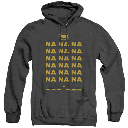 Batman Classic Tv Na Na Na Heather Mens Hoodie Black Officially Licensed