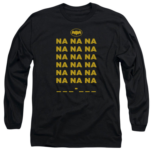 Batman Classic Tv Na Na Na Mens Long Sleeve Shirt Black Officially Licensed