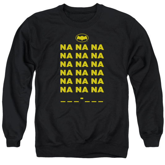 Batman Classic Tv Na Na Na Mens Crewneck Sweatshirt Black Officially Licensed