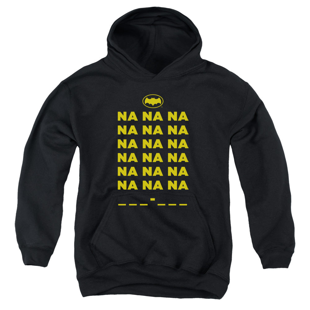 Batman Classic Tv Na Na Na Kids Youth Hoodie Black Officially Licensed