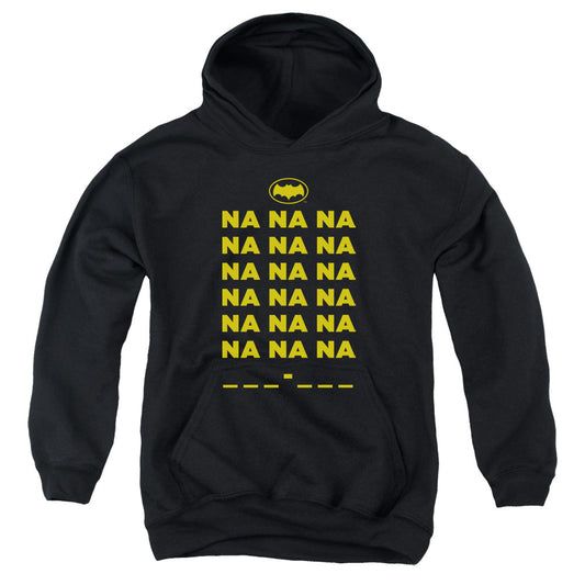Batman Classic Tv Na Na Na Kids Youth Hoodie Black Officially Licensed