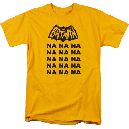 Batman Classic Tv Na Na Na V2 Mens T Shirt Gold Officially Licensed
