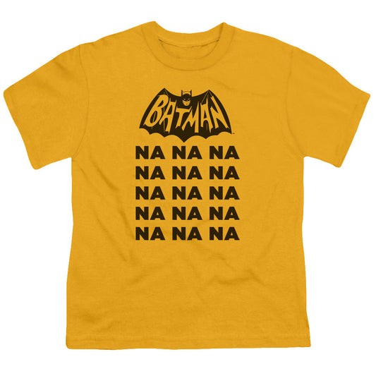 Batman Classic Tv Na Na Na V2 Kids Youth T Shirt Gold Officially Licensed