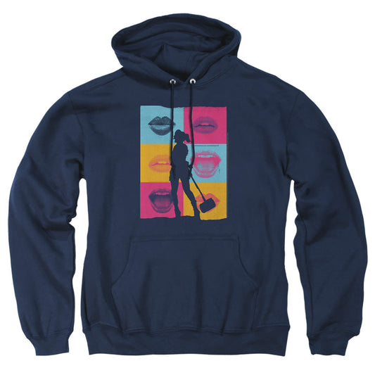 Birds Of Prey Lips Mens Hoodie Navy Officially Licensed