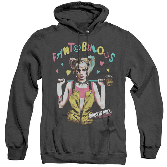 Birds Of Prey Fantabulous Heather Mens Hoodie Black Officially Licensed