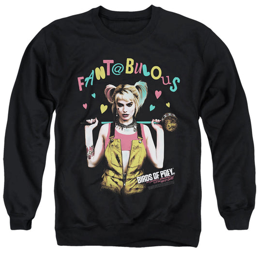 Birds Of Prey Fantabulous Mens Crewneck Sweatshirt Black Officially Licensed