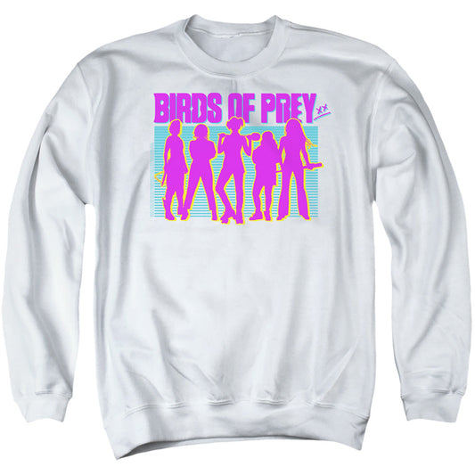Birds Of Prey Silhouettes Mens Crewneck Sweatshirt White Officially Licensed