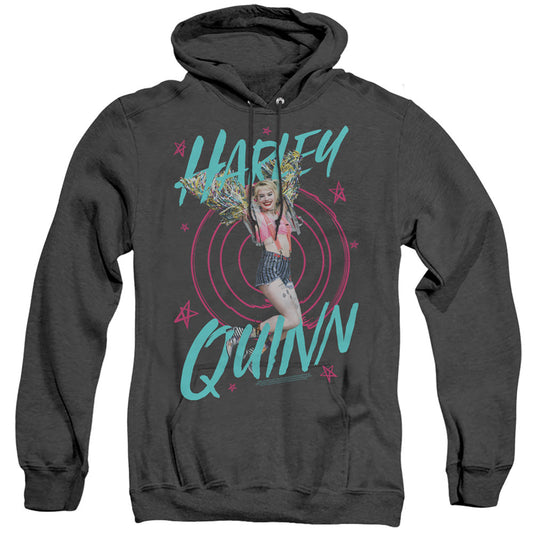 Birds Of Prey On Target Heather Mens Hoodie Black Officially Licensed