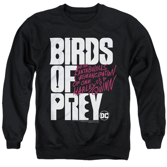 Birds Of Prey Birds Of Prey Logo Mens Crewneck Sweatshirt Black Officially Licensed