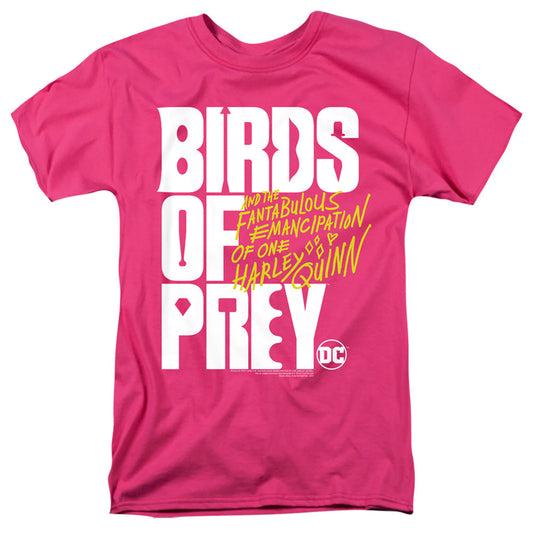 Birds Of Prey Birds Of Prey Logo Mens T Shirt Hot Pink Officially Licensed