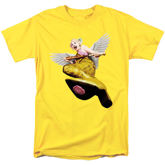Birds Of Prey Kick Mens T Shirt Yellow Officially Licensed