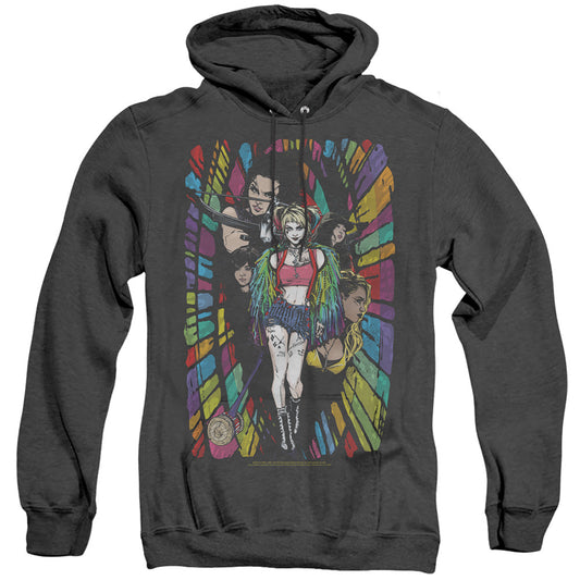 Birds Of Prey Color Corridor Heather Mens Hoodie Black Officially Licensed