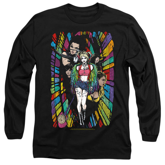 Birds Of Prey Color Corridor Mens Long Sleeve Shirt Black Officially Licensed