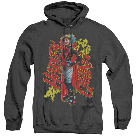 Birds Of Prey Harleymania Heather Mens Hoodie Black Officially Licensed