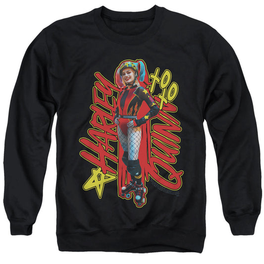 Birds Of Prey Harleymania Mens Crewneck Sweatshirt Black Officially Licensed