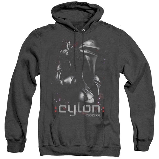 Batlestar GalACtica Centurions Heather Mens Hoodie Black Officially Licensed