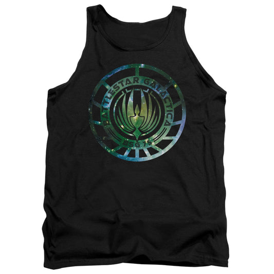 Batlestar GalACtica (New) Galaxy Emblem Mens Tank Top Shirt Black Officially Licensed