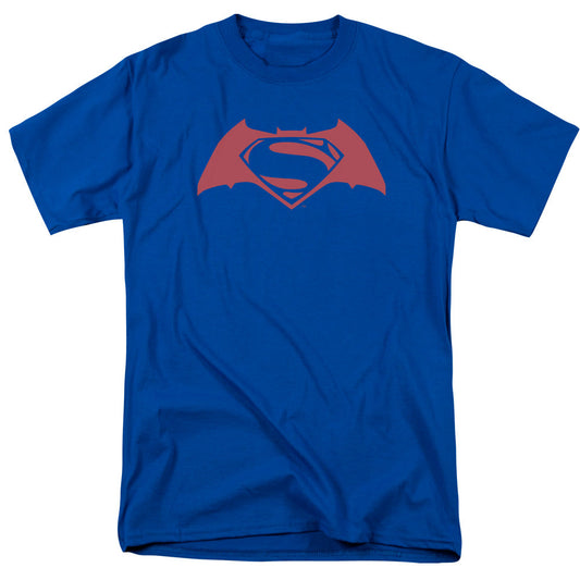 Batman V Superman Simple Logo Mens T Shirt Royal Officially Licensed