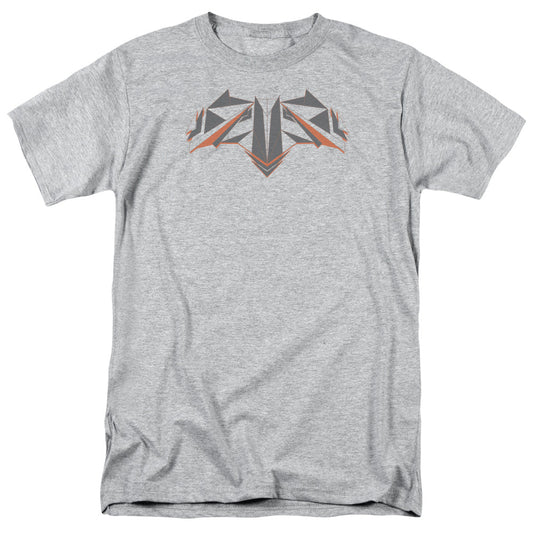 Batman V Superman Tech Bat Logo Mens T Shirt Athletic Heather Officially Licensed