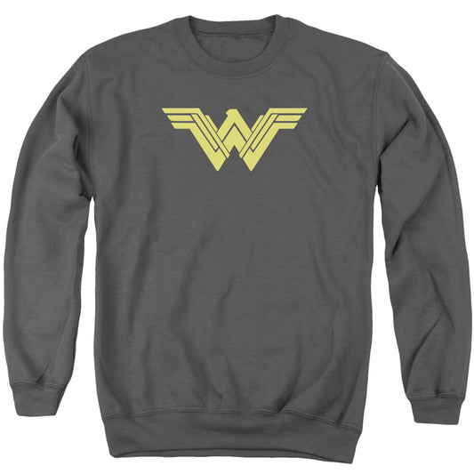 Batman V Superman Clean Line Logo Mens Crewneck Sweatshirt Charcoal Officially Licensed