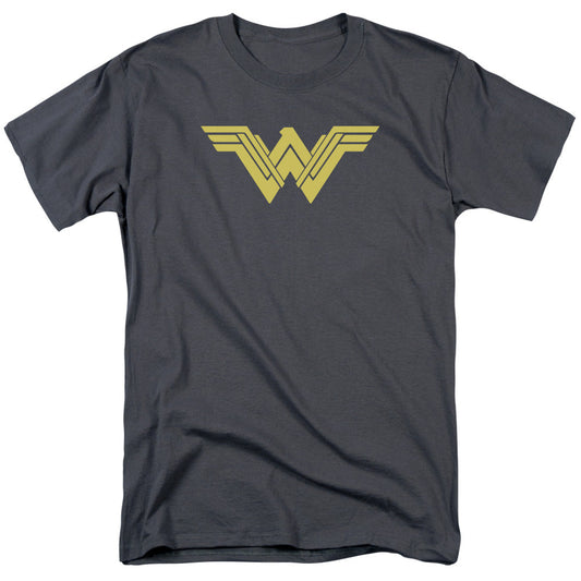Batman V Superman Clean Line Logo Mens T Shirt Charcoal Officially Licensed