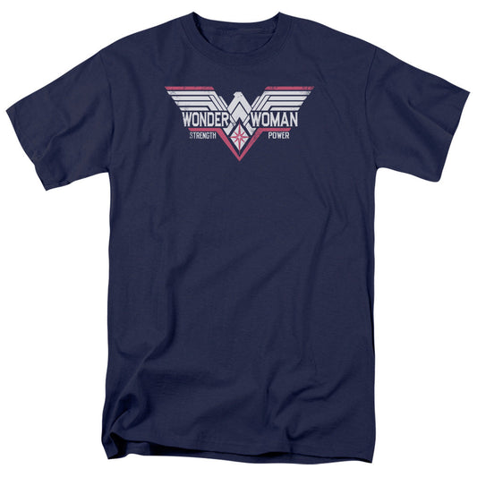 Batman V Superman Thunder Logo Mens T Shirt Navy Officially Licensed