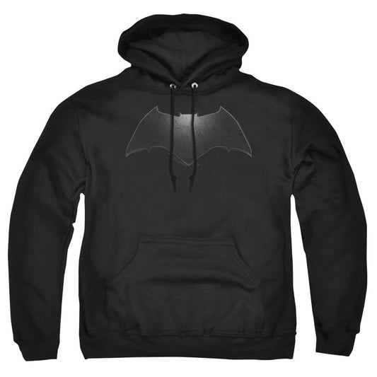 Batman V Superman Beveled Bat Logo Mens Hoodie Black Officially Licensed