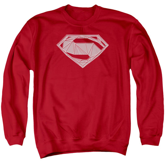 Batman V Superman Techy S Mens Crewneck Sweatshirt Red Officially Licensed