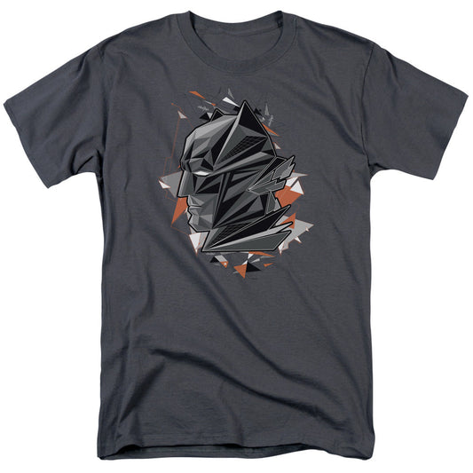 Batman V Superman Bat Head Tech Mens T Shirt Charcoal Officially Licensed