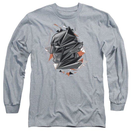 Batman Vs Superman Dawn Mens Long Sleeve Shirt Athletic Heather Officially Licensed